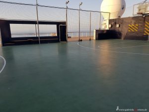 Basket ball at sea